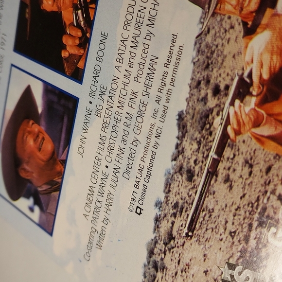Vintage 1991 Western Classics "Big Jake" Starring John Wayne & Richard Boone VHS - Picture 5 of 8